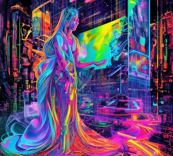 科技海报，催化科技与美的完美融合